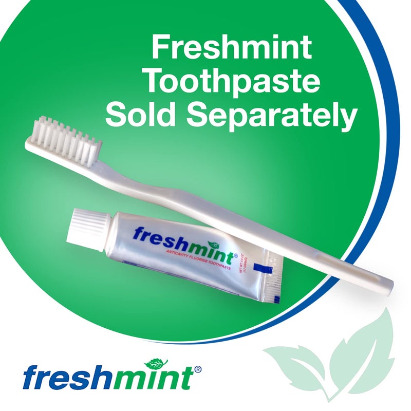 FRESHMINT Individually Wrapped Bulk 30 Tuft Adult Toothbrush (144 Pack) with Soft Nylon Bristles, Perfect for Travel, Hotel, Donation - Image 2